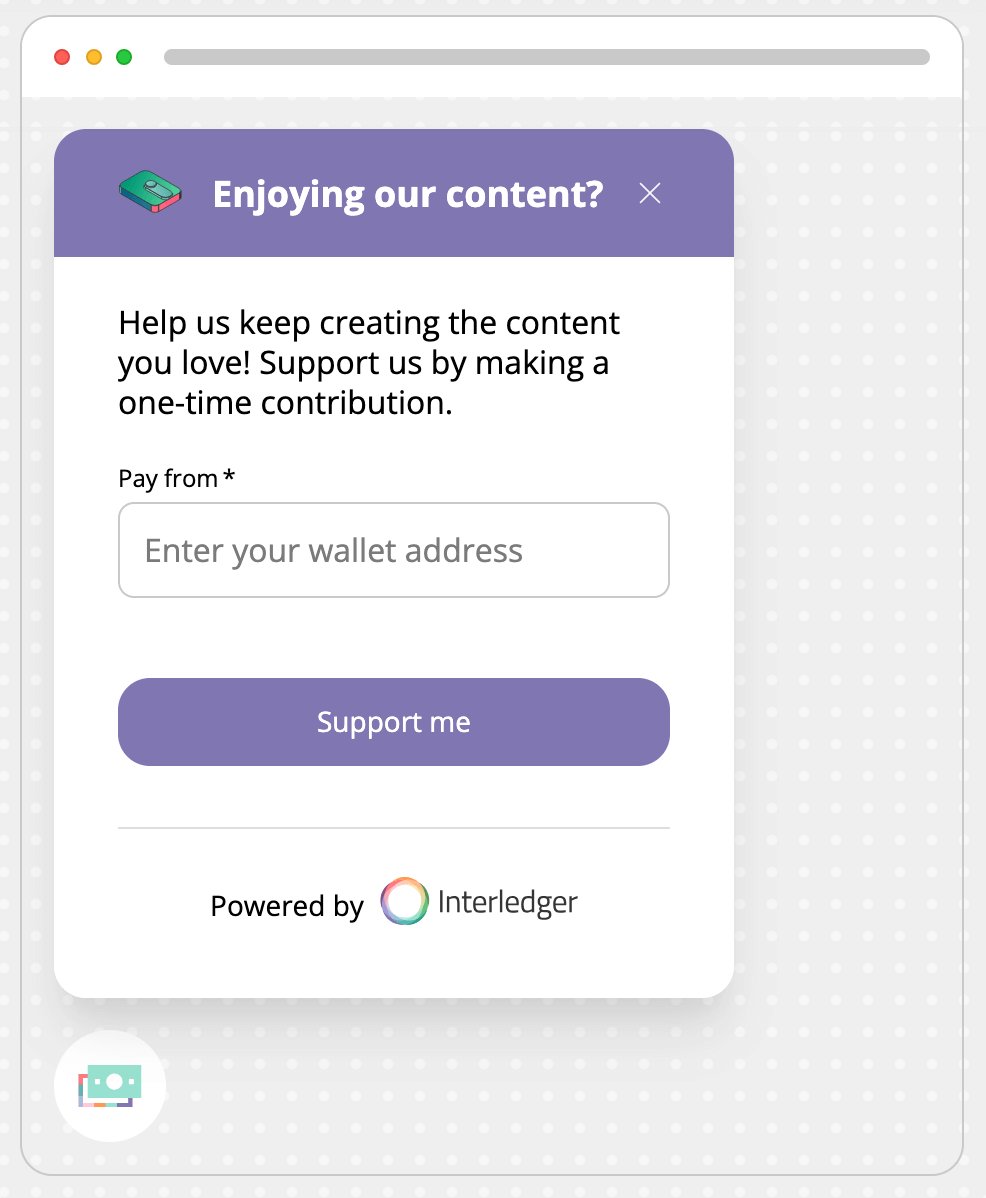 Preview panel showing how the widget will appear with a different button and title bar color, pill-rounded corners, and a left position